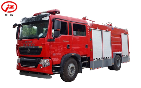 國(guó)五重汽T5G 7噸干粉水聯(lián)用消防車