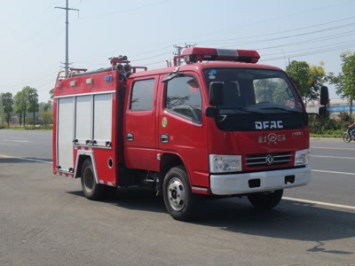 國五東風1噸雙排水罐消防車（藍牌）